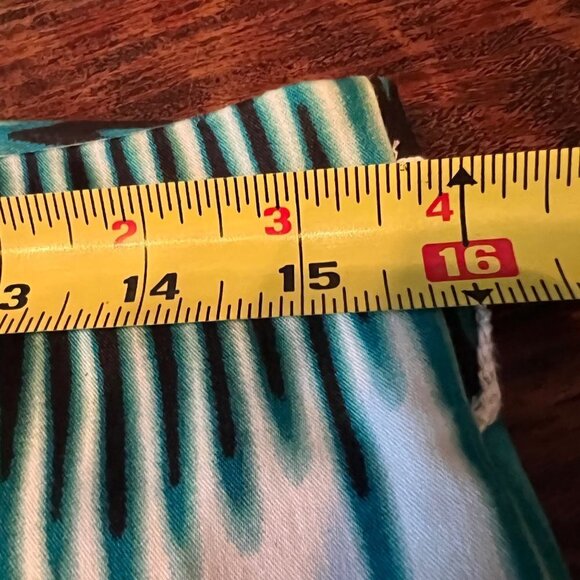 Worthington teal & white cotton skirt 12 - Picture 6 of 12